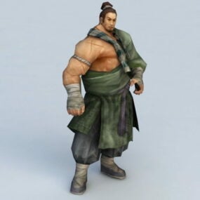 Ancient Kung Fu Master 3d model