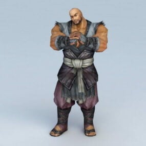 Male Warrior Monk 3d model