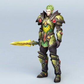 Hoge Elf Guard karakter 3D-model