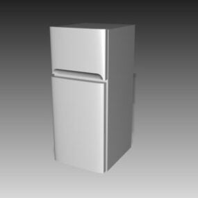 Dobbeltdørs køleskab 3d model