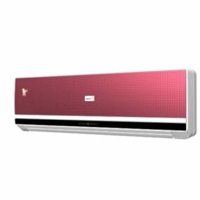 Pink Wall Air-conditioner 3d-modell