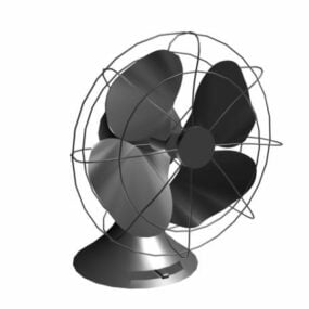 3д модель винтажного электрического вентилятора