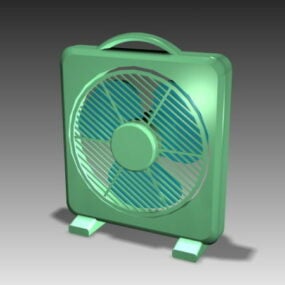3d модель пластикового настільного вентилятора