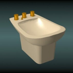 女厕所坐浴盆3d模型