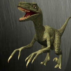 Abelisaurus Dinosaur Set 3d model