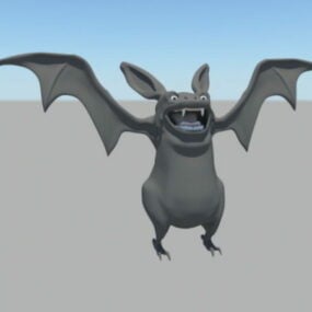 Modelo 3d de equipamento de morcego preto