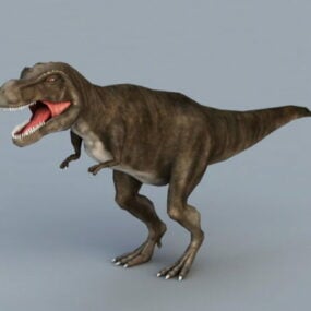 דגם ג'יגנוטוזאורוס דינוזאור תלת מימד