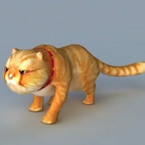 가필드 고양이 장비 3d 모델