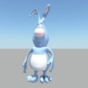 兔子卡通人物3d模型
