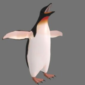 Model 3D szczęśliwego pingwina