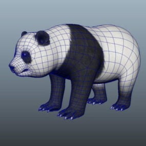 Model Beruang Panda 3d