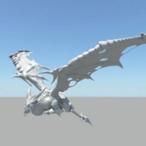 Evil Dragon Rig 3d μοντέλο