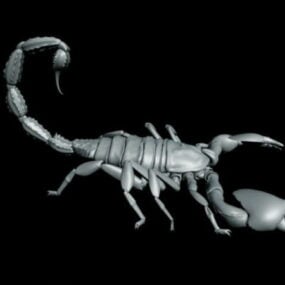 Model 3D Scorpion Ireng