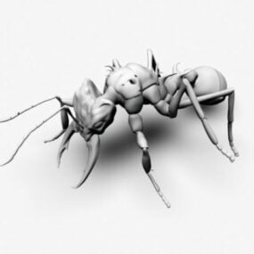 Modello 3d della formica del fumetto