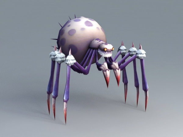 Cartoon Spider Monster Rig