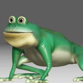 Model 3D zielonej żaby