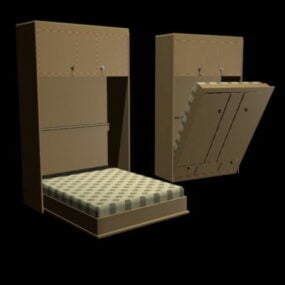 Model 3D łóżek Murphy'ego