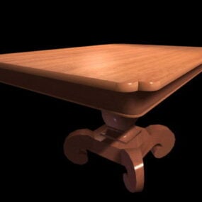Tavolino da caffè con piedistallo modello 3d