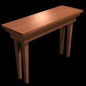 नैरो कंसोल टेबल 3डी मॉडल