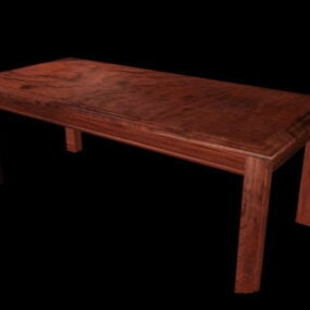 Vintage Country Dining Table 3d model