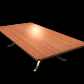 Pedestal Dining Table 3d model