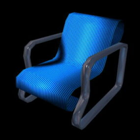 صندلی اکسنت خوابیده مدل سه بعدی