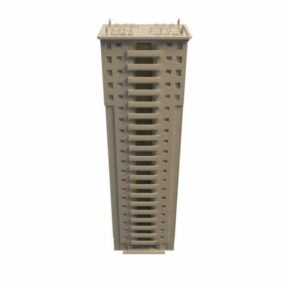 Residential Tower Block 3d model