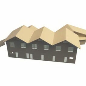 Modello 3d di case e cottage per le vacanze