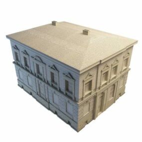 现代希腊建筑3d模型