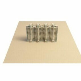3D model obytných bloků