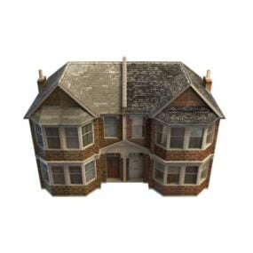 Model 3D zabytkowego wiejskiego domu