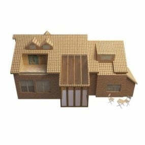 Rural Residential House 3d model