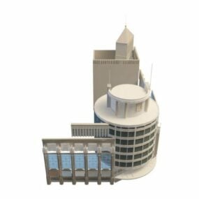 3d модель будівель комерційного комплексу