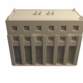 Old Library Building 3d model