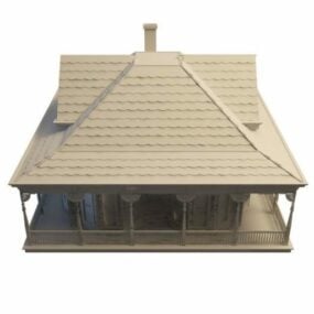 Model 3d Desain Rumah Amerika