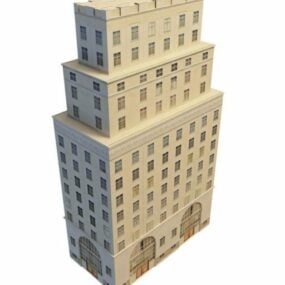 Modelo 3D de prédio de escritórios alto