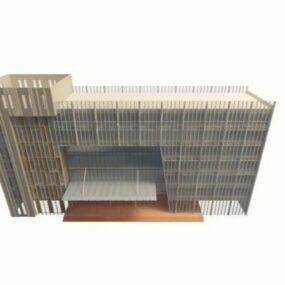 Model 3d Desain Arsitektur Gedung Perkantoran