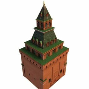 Rock Guard Tower 3d model