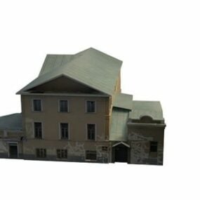 Model 3D starego rosyjskiego domu