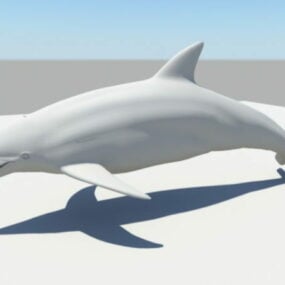 Modelo 3D do golfinho comum