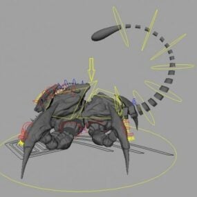 Scorpion Creature Rig 3d model
