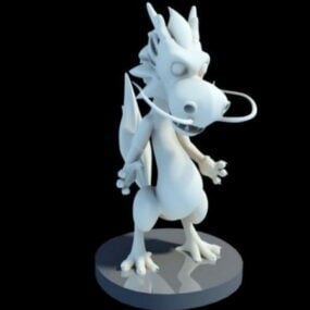 Cute Baby Chinese Dragon 3d model