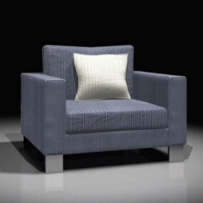 Model 3D fotela tapicerowanego