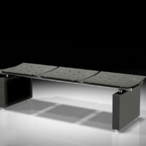 3D model černé lavice