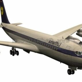 Avión Boeing 707 modelo 3d