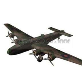 Handley Page Halifax 3d-modell
