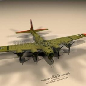 波音B-17飞行堡垒3d模型