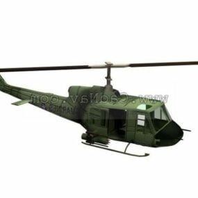 1D model užitkové helikoptéry Uh-3y Super Huey