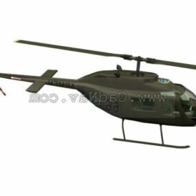 Modello 3d dell'elicottero d'attacco Abjetr