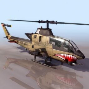 Ah-1g Hueycobra Hubschrauber 3D-Modell